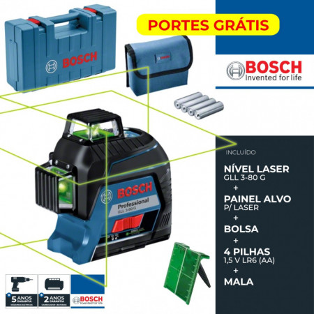 BOSCH NIVEL LASER GLL 3-80 G