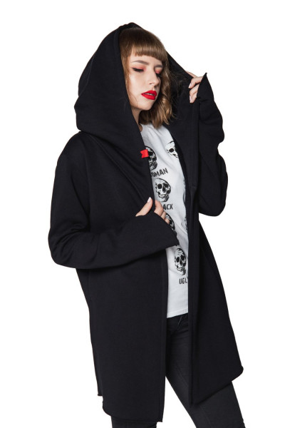 Hanorac asimetric negru Assassin UNDERWORLD negru