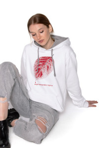 Hanorac cu buzunar marsupiu UNDERWORLD unisex Leaf