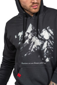Hanorac cu buzunar marsupiu UNDERWORLD unisex Mountains