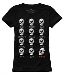 Set cadou T-shirt femeie + șosete UNDERWORLD Hater / Skulls