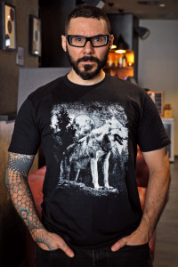 Tricou pentru bărbați UNDERWORLD Wolf in mountains
