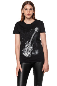 Set cadou T-shirt femeie + șosete UNDERWORLD Guitar machine