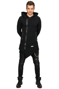 Hanorac asimetric negru Assassin UNDERWORLD negru