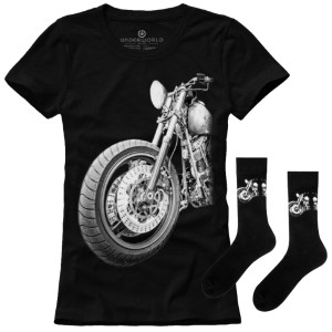 Set cadou T-shirt femeie + șosete UNDERWORLD Motor