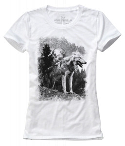 T-shirt femeie UNDERWORLD Wolf in mountains