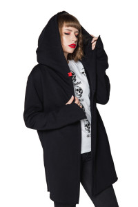 Hanorac asimetric negru Assassin UNDERWORLD negru