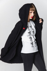 Hanorac asimetric negru Assassin UNDERWORLD negru