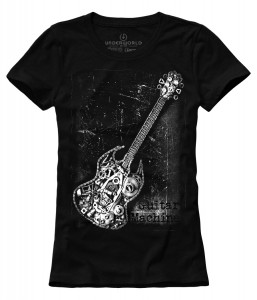 Set cadou T-shirt femeie + șosete UNDERWORLD Guitar machine