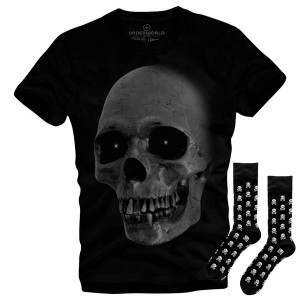 Set cadou T-shirt + șosete UNDERWORLD Skull