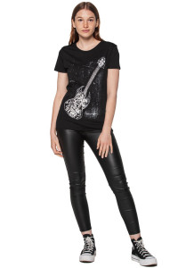 T-shirt femeie UNDERWORLD Guitar machine