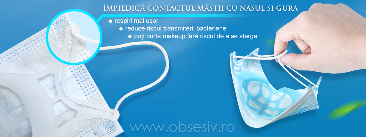 Suport Silicon Masca Medicala, Culori Aleatorii, 1 Bucata