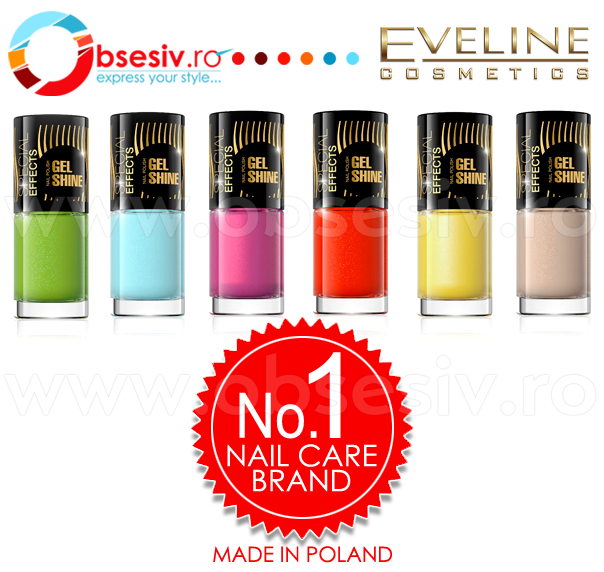 Lac de unghii cu efect de gel, Eveline Cosmetics Gel Shine Special Effects, Cod 257