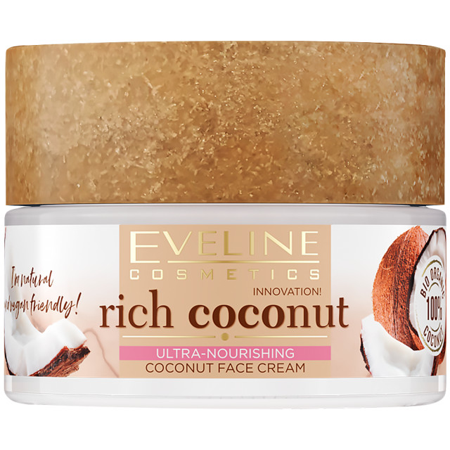 Crema Față Regenerare Ten Ultra Hranitoare Rich Coconut Vitamin Bomb Eveline