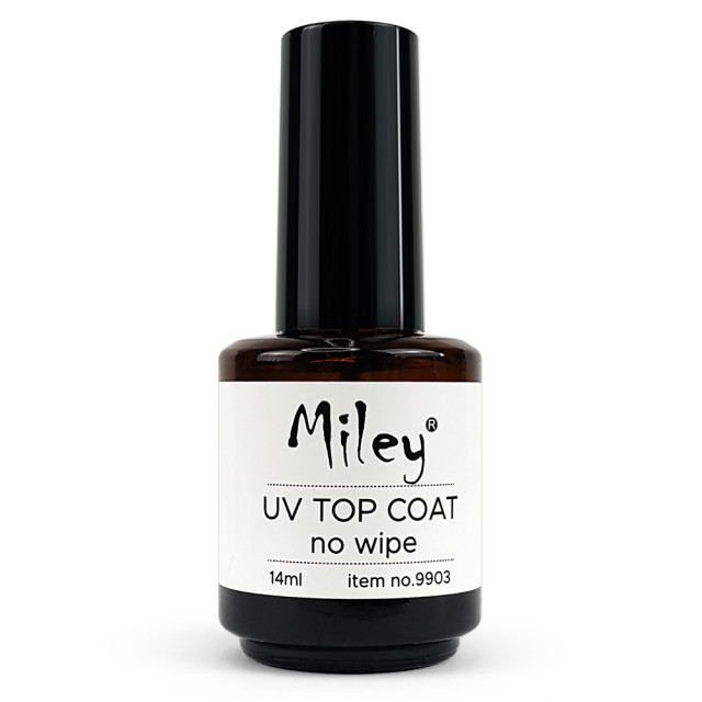 Top Coat Uv Fara Degresare Miley Uv Top No Wipe, Cantitate 14ml