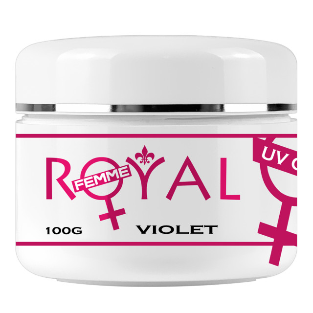 Gel UV Violet 3 in 1 Royal Femme, Baza Constructie Finish, 100 ml