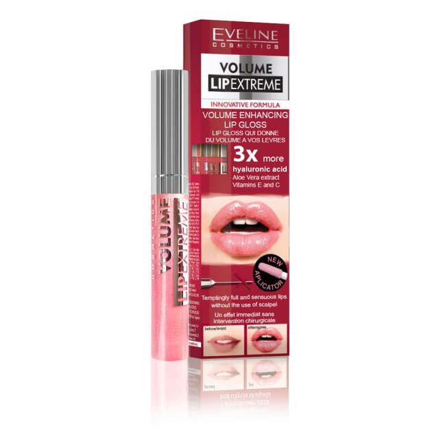 Luciu Buze cu Efect De Volum 55% In Plus Eveline Cosmetics No 504