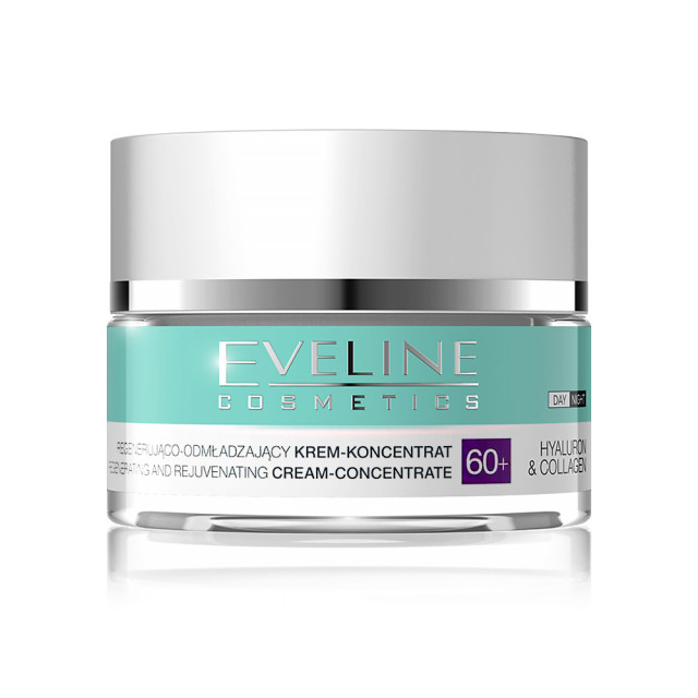 Crema Concentrata Regenerare si Intinerire Riduri Hyaluron & Collagen 60+ Eveline Cosmetics