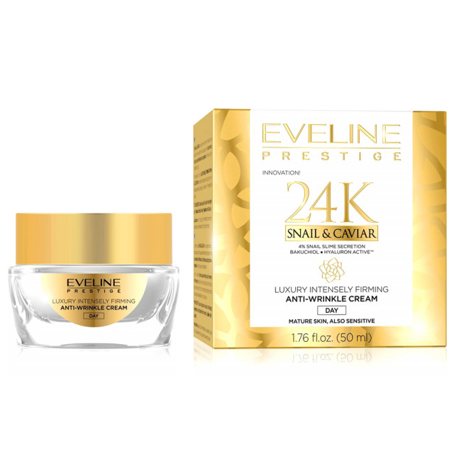 Crema de Zi Antirid si Fermitate pentru Față Gold 24K Snail & Caviar Eveline Prestige - 1 | YEO