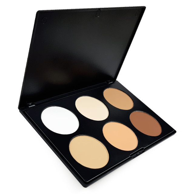 Paleta Machiaj Pleoape 6 Culori Umbre si Iluminare Eyeshadow