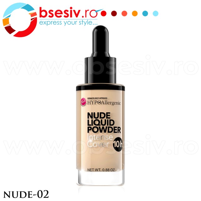 Fond De Ten HYPO Allergenic, Nude Liquid Powder 02, Bell Defines Beauty