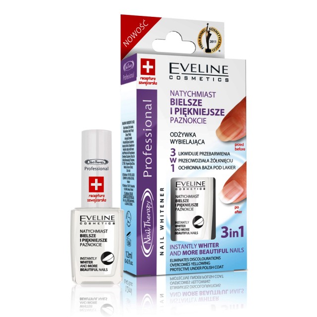 Tratament Unghii 3 in 1 Eliminarea Ingalbenirii Unghiilor si Petelor, Eveline Cosmetics - 2 | YEO