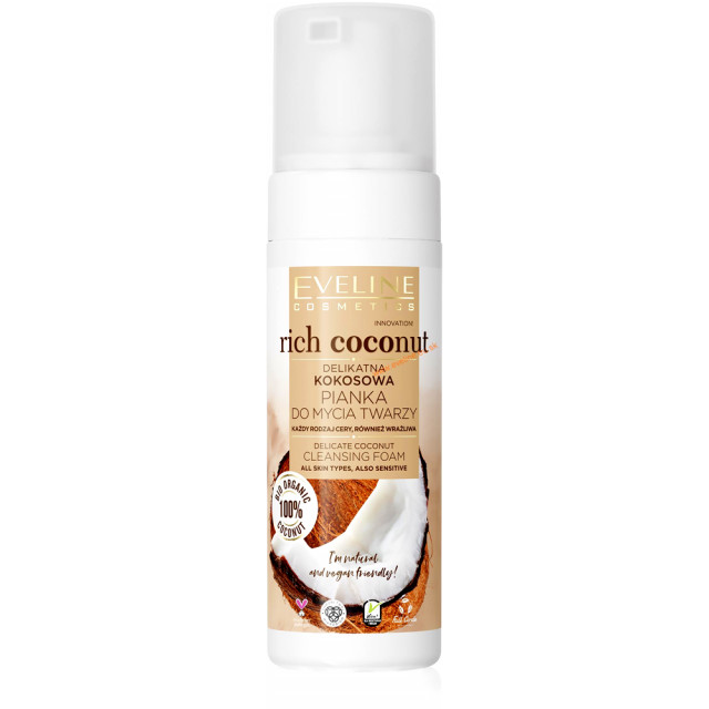 Spuma de Curatare Ten cu Cocos 100% BIO Organic Eveline Cosmetics