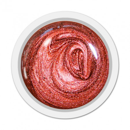 Gel Color Unghii, Exclusive Nails, Cod 025 Sidefat, Culoare RED CUPRATE, Geluri Colorate Unghii Exclusive Nails