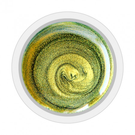 Gel Color Unghii, Exclusive Nails, Cod 027 Sidefat, Culoare METALLIC EMERALD, Geluri Colorate Unghii Exclusive Nails