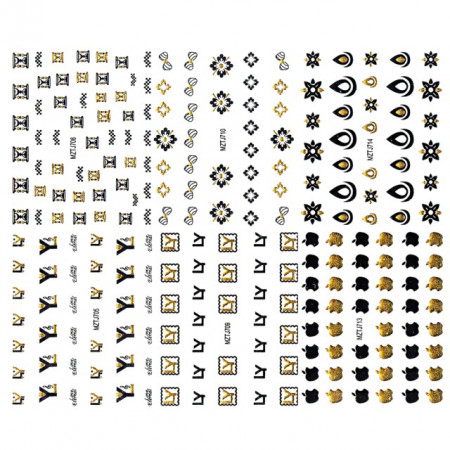 Stickere Unghii 6 Seturi - Abțibilde Colorate Unghii ( MZTJ705 - MZTJ706 - MZTJ709 - MZTJ710 - MZTJ713 - MZTJ714)