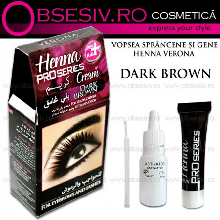 Vopsea sprancene brow henna