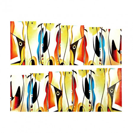 Stickere Unghii pe Bază de Apă (ABSTRACT), Cod LR-2093 (Abtibilduri Unghii - Tatuaje Unghii - Nail Stickere - Water Nail Art)
