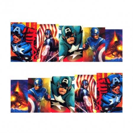 Stickere Unghii pe Bază de Apă (SUPERHEROES), Cod LR-705 (Abtibilduri Unghii - Tatuaje Unghii - Nail Stickere - Water Nail Art)