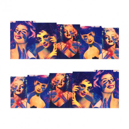 Stickere Unghii pe Bază de Apă (MOVIE STARS), Cod LR-698 (Abtibilduri Unghii - Tatuaje Unghii - Nail Stickere - Water Nail Art)