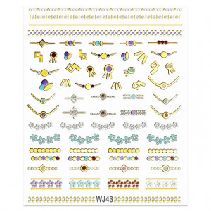 Abtibilde Unghii Motive Decorative Perfect Evening, WJ43