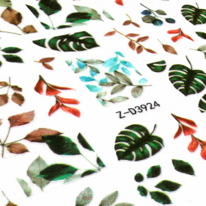 Abtibilde Unghii Culoare Multicolor Model 'Flower Architecture' No. Z-D3924