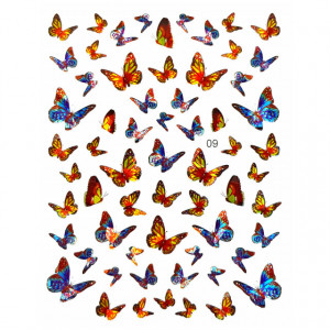 Abtibilde Unghii Motive Decorative Fluturi, JN09
