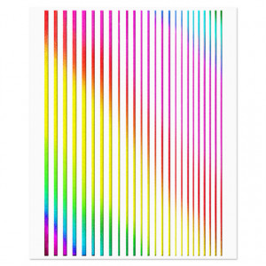 Abtibilde Unghii Motive Decorative Lineare Rainbow