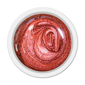Gel Color Unghii, Exclusive Nails, Cod 025 Sidefat, Culoare RED CUPRATE, Geluri Colorate Unghii Exclusive Nails
