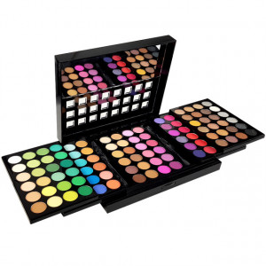 Paleta Machiaj Pleoape Hipoalergenica 96 Culori cu Oglinda si 4 Aplicatoare Eye Shadow