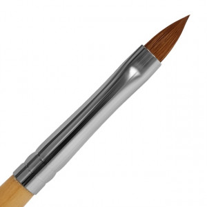 Pensula Acril Unghii, Nr 4, Maner Lemn Natur