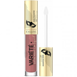 Ruj Lichid de Buze Satin Matt Lip Liquid Eveline Cosmetics, Peach Mousse No 02