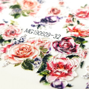 Stickere Unghii 5D, Model Floral, MG190609-32