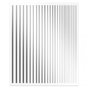 Abtibilde Unghii Motive Decorative Lineare, Linera Silver