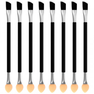 Aplicator Fard Pleoape cu Pensula Oblica MakeUp Set 8 Buc