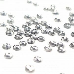 Decoratiuni Unghii Pietricele Argintii Diametru Ø 2mm, Accesorii Nail Art