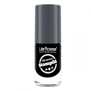 Lac Special Stampile Unghii Negru, Lila Rossa, 6ml