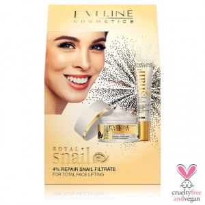 Pachet Cadou Efect de Lifting Anti-Aging cu Mucus de Melc si Peptide Eveline