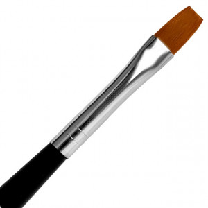 Pensula Gel Dreapta, No 10, Pensula cu Maner si Capac Metalic, Jerome Stage