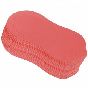 Slapi Unica Folosinta Pedichiura, Set 12 Perechi, Culoare Rosu